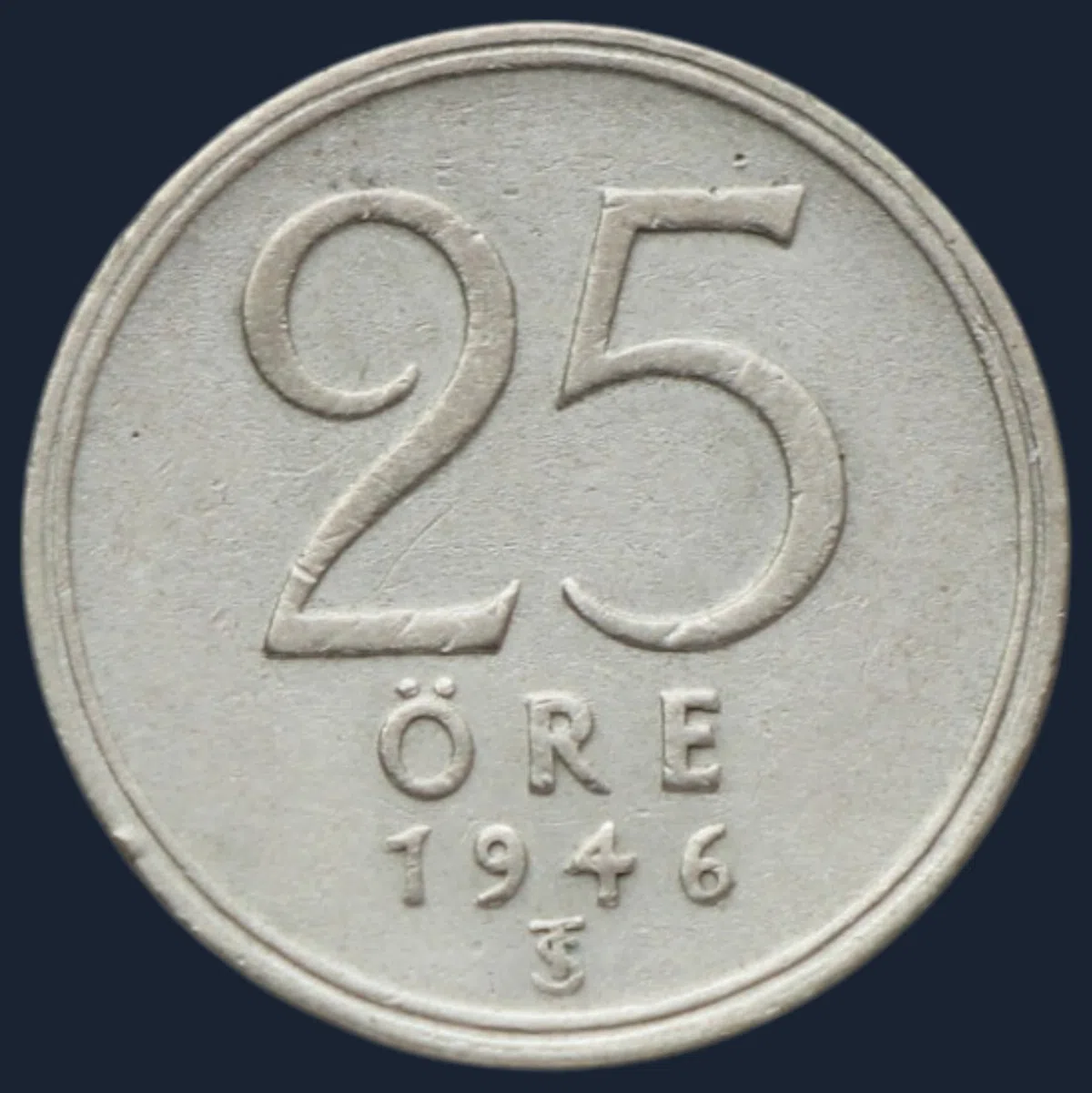 25 Öre 1946 Zweden
