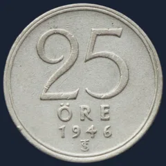 25 Öre 1946 Zweden