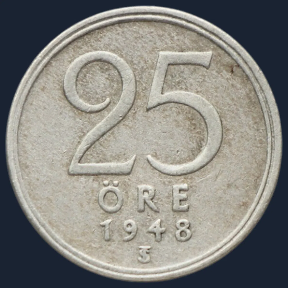 25 Öre 1948 Zweden