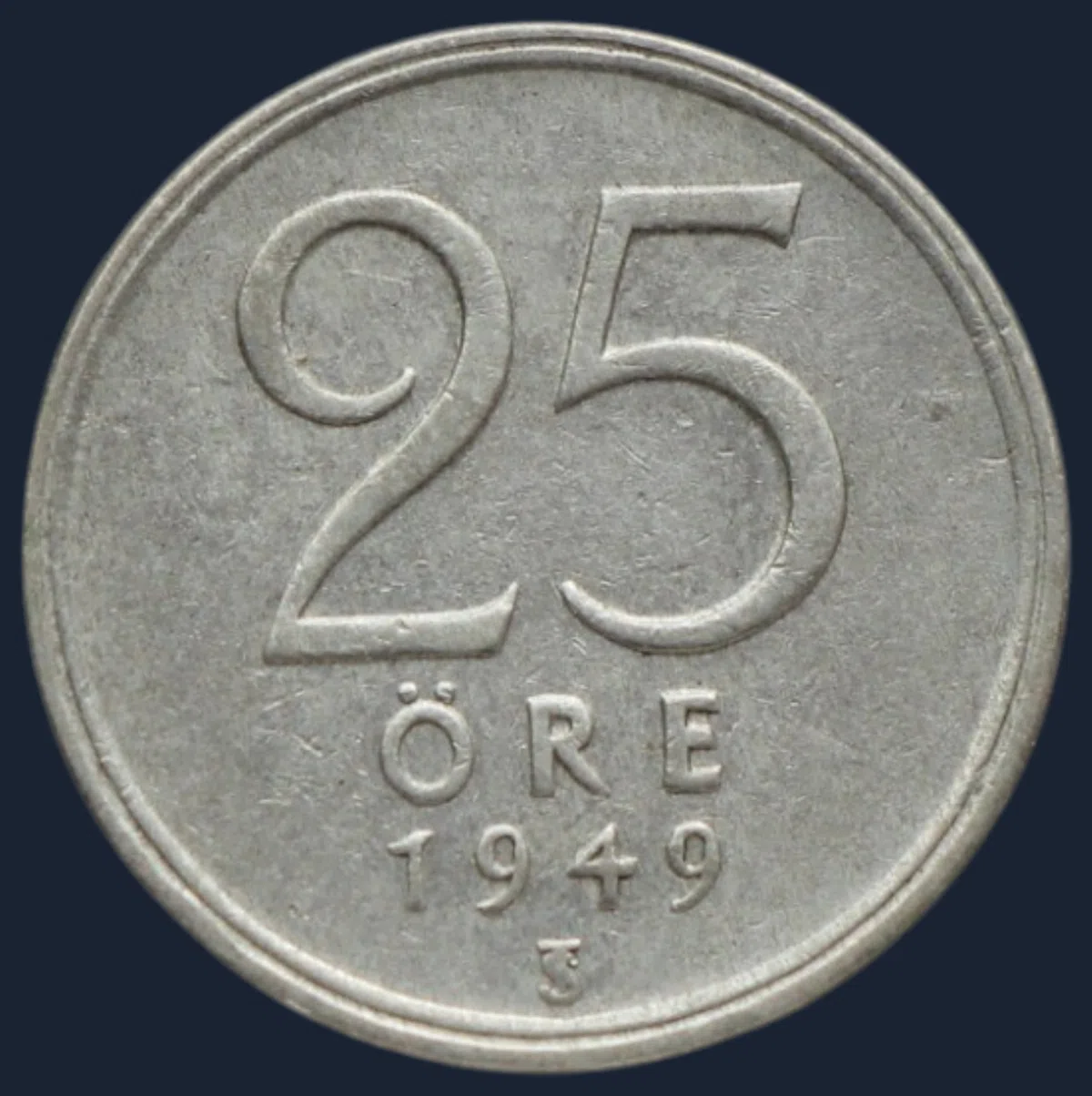 25 Öre 1949 Zweden