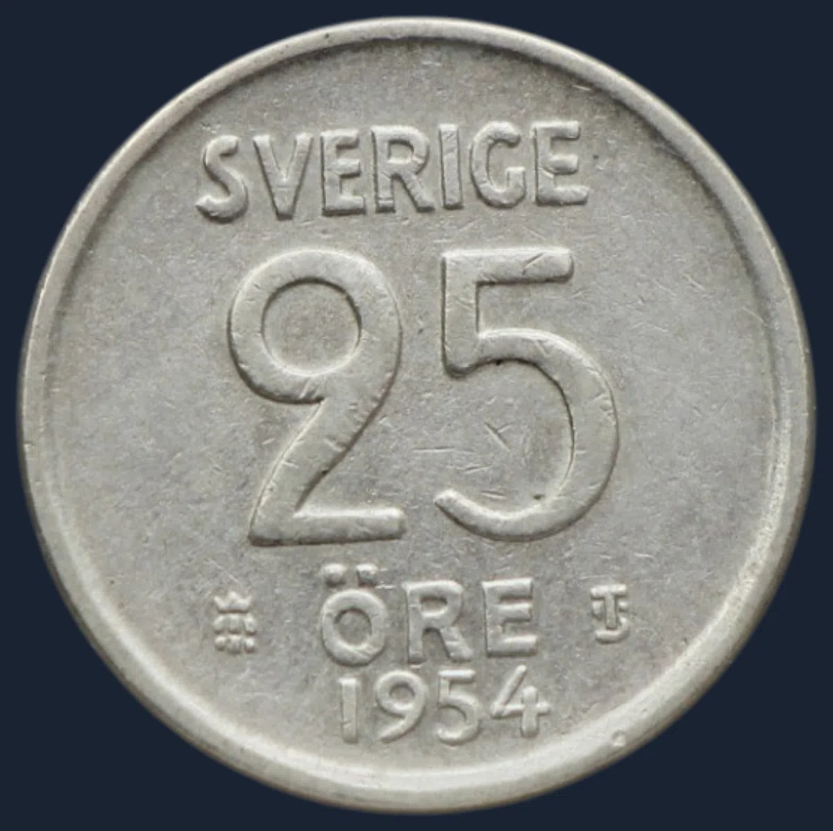 25 Öre 1954 Zweden