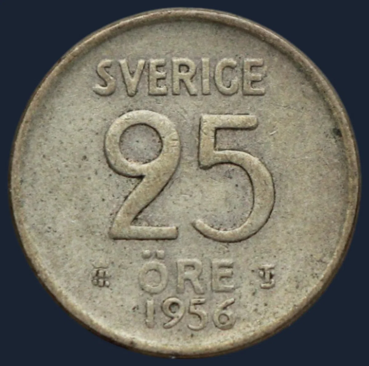 25 Öre 1956 Zweden