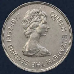 25 pence 1977 Guernsey - 25th anniversary Accession of Queen Elizabeth II