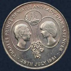 25 pence 1981 Sint Helena Royal Wedding