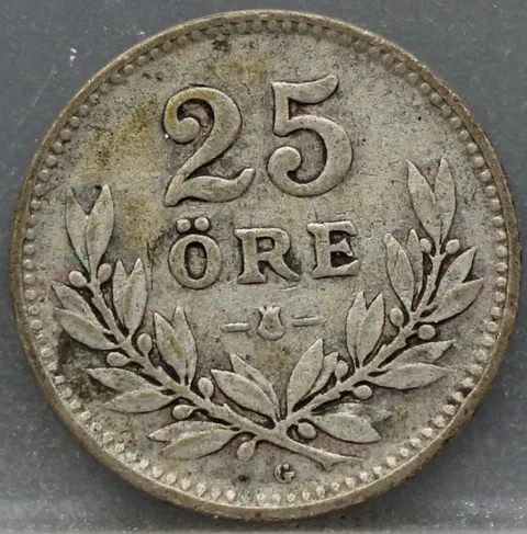 25 Öre 1930 Zweden — Zilver