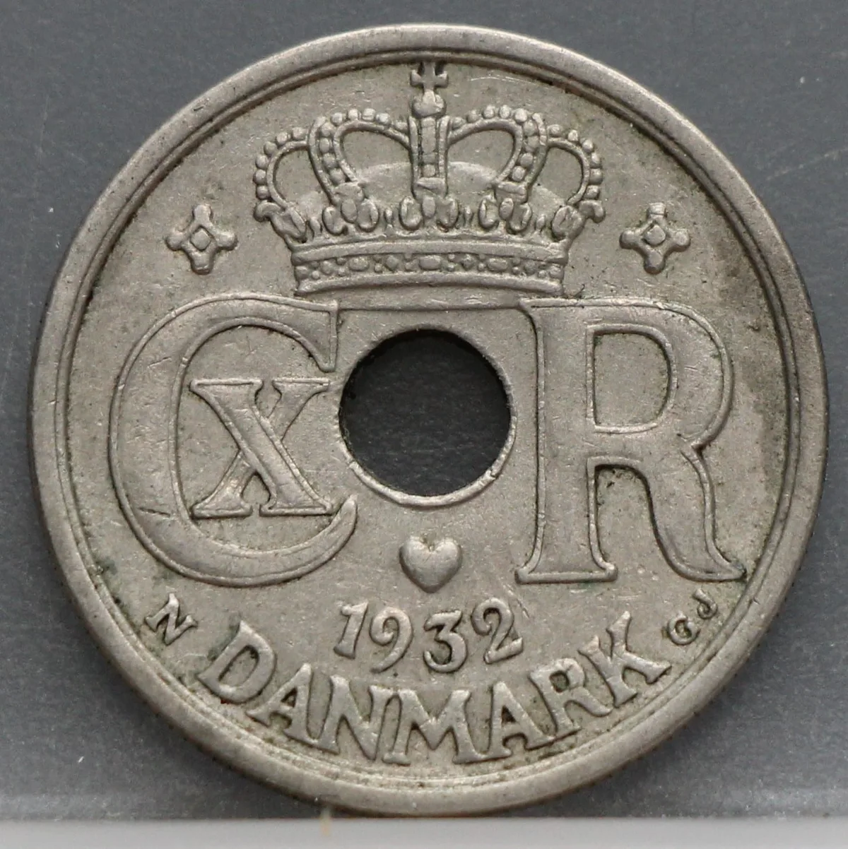 25 Øre 1932 Denemarken — Cupronikkel voorzijde