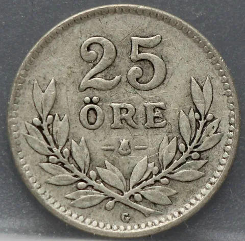 25 Öre 1939 Zweden — Zilver