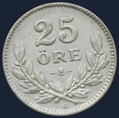 25 Öre 1939 Zweden — Zilver