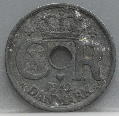 25 Øre 1942 Denemarken — Zink