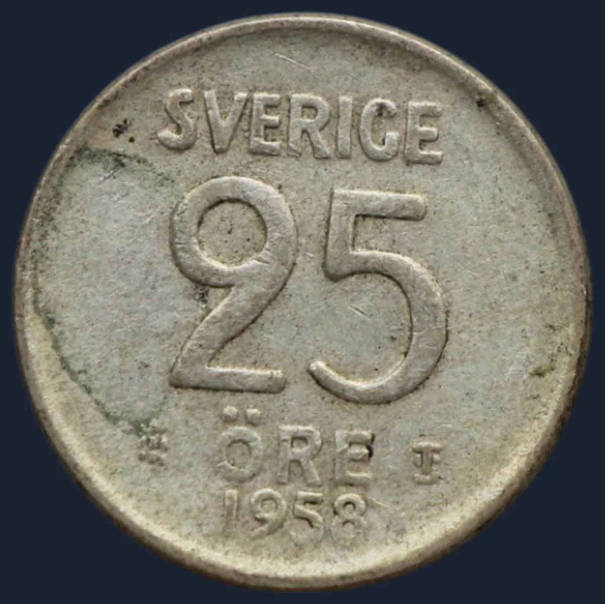 25 Öre 1958 Zweden