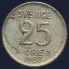 25 Öre 1958 Zweden