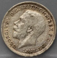 3 Pence 1920 Verenigd Koninkrijk — Zilver voorzijde