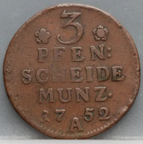 3 Pfennig 1752 Pruisen