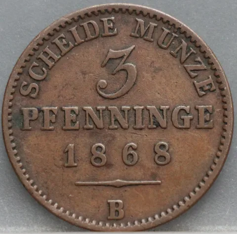 3 Pfenninge 1868 Pruisen