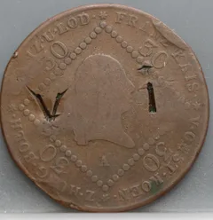30 Kreuzer 1807 A — Oostenrijk, Koper, met klop achterzijde