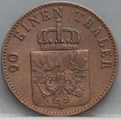 4 Pfenninge 1850 Pruisen — Koper achterzijde