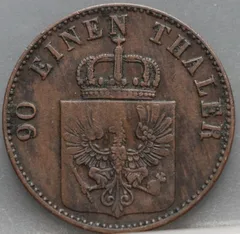 4 Pfenninge 1855 Pruisen — Koper achterzijde