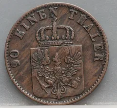 4 Pfenninge 1868 Pruisen — Koper achterzijde