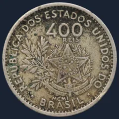 400 réis 1901 Brazilie