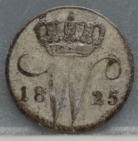 5 Cent 1825 B — Zilveren Stuiver