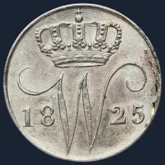 5 Cent 1825 B — Zilveren Stuiver