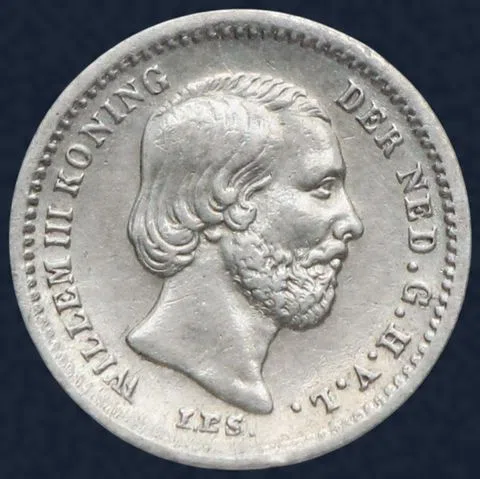5 Cent 1855 - zilveren stuiver 1855