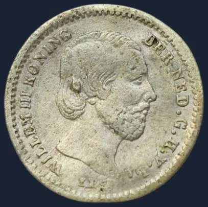 5 Cent 1859 Willem III - stuiver 1859