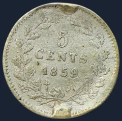 5 Cent 1859 Willem III