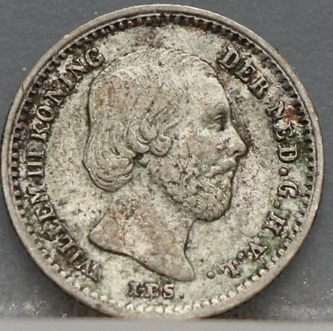 5 Cent 1859 — Zilveren Stuiver Willem III