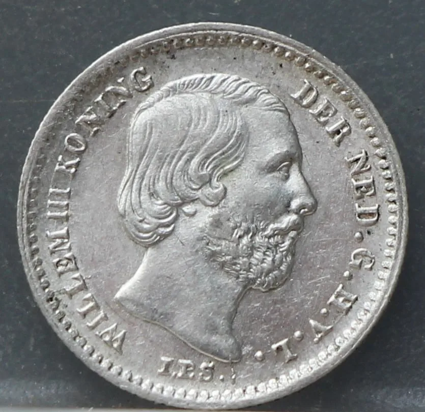 5 Cent 1862 — Zilveren Stuiver voorzijde, Zilver 640/1000
