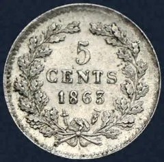 5 Cent 1863 Willem III