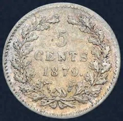 5 Cent 1879 Willem III Utrecht