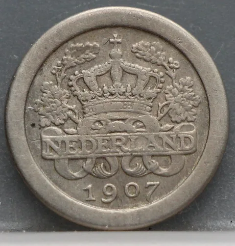5 Cent 1907 — Stuiver Wilhelmina