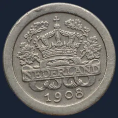 5 Cent 1908 Nederland Wilhelmina