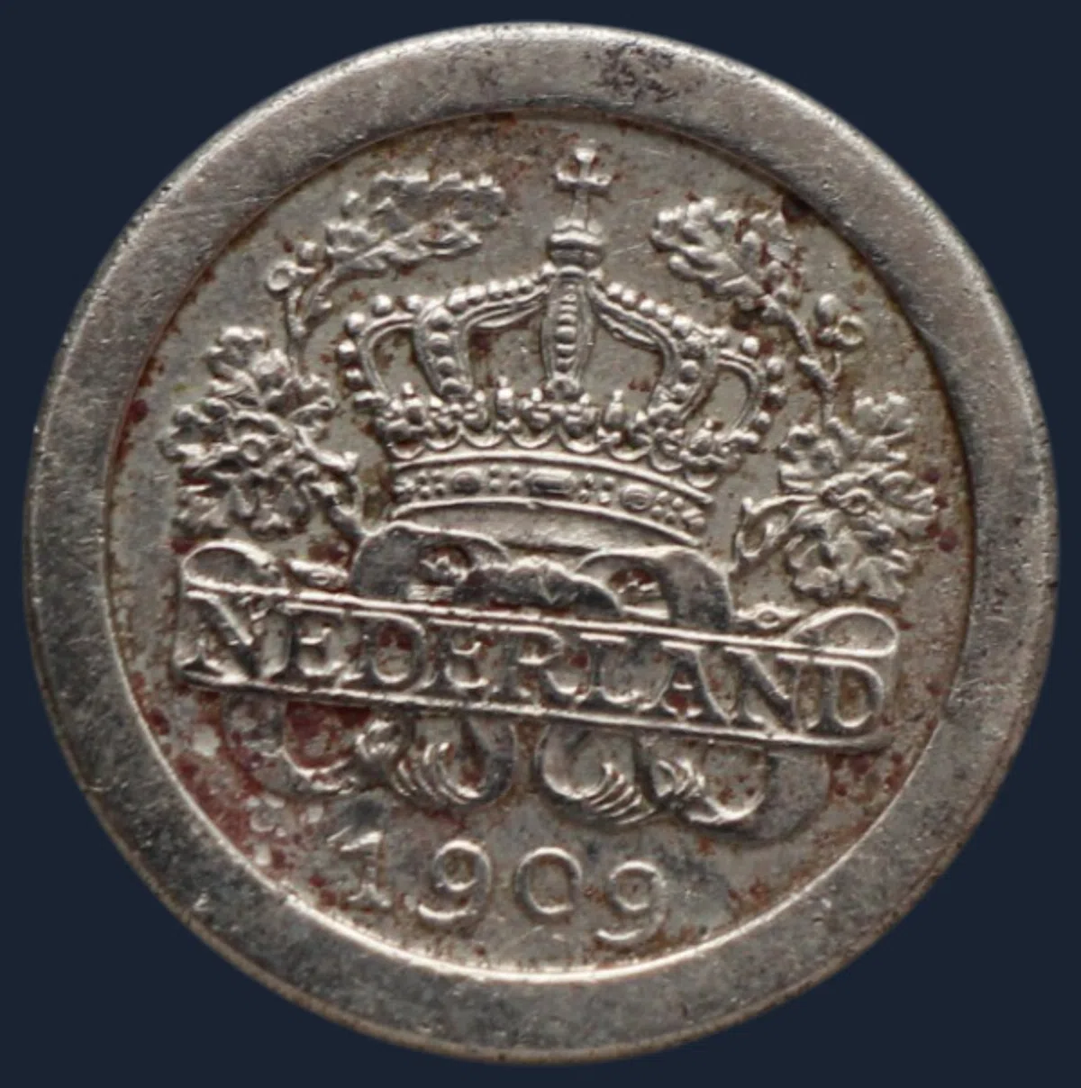 5 Cent 1909 stuiver Wilhelmina