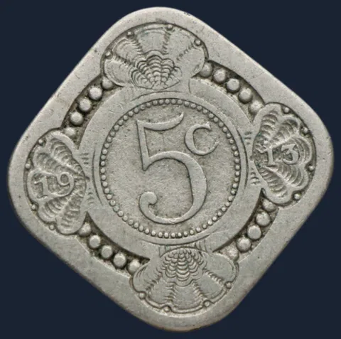 5 Cent 1913 Wilhelmina