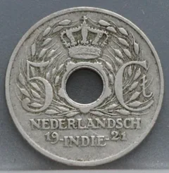 5 Cent 1921 Nederlands-Indië voorzijde