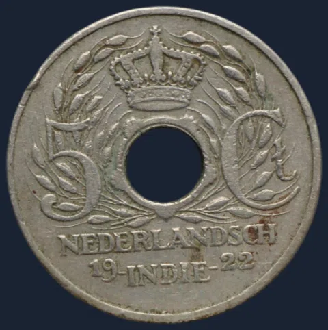 5 Cent 1922 Nederlands-Indië