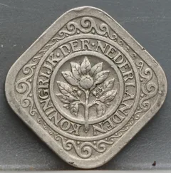 5 Cent 1923 — Stuiver Wilhelmina Cupronikkel achterzijde