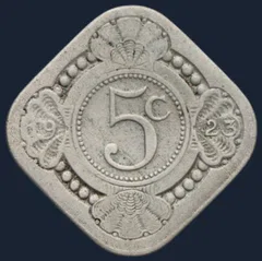 5 Cent 1923 — Stuiver Wilhelmina Cupronikkel