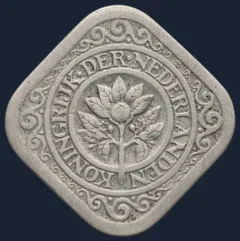 5 Cent 1923 — Stuiver Wilhelmina Cupronikkel