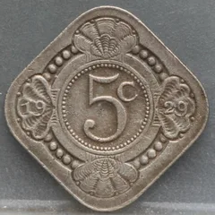 5 Cent 1929 — Stuiver voorzijde, Cupro-nikkel