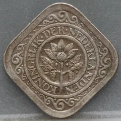 5 Cent 1929 — Stuiver achterzijde, Cupro-nikkel