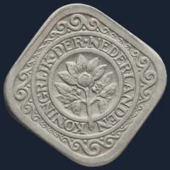 5 Cent 1934 Wilhelmina Cupronikkel