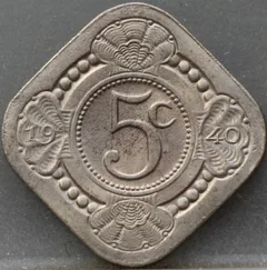 5 Cent 1940 — Cupro-nikkel voorzijde