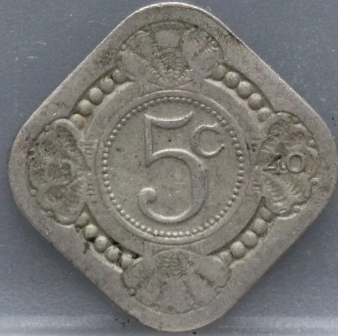 5 Cent 1940 — Stuiver Cupro-Nikkel