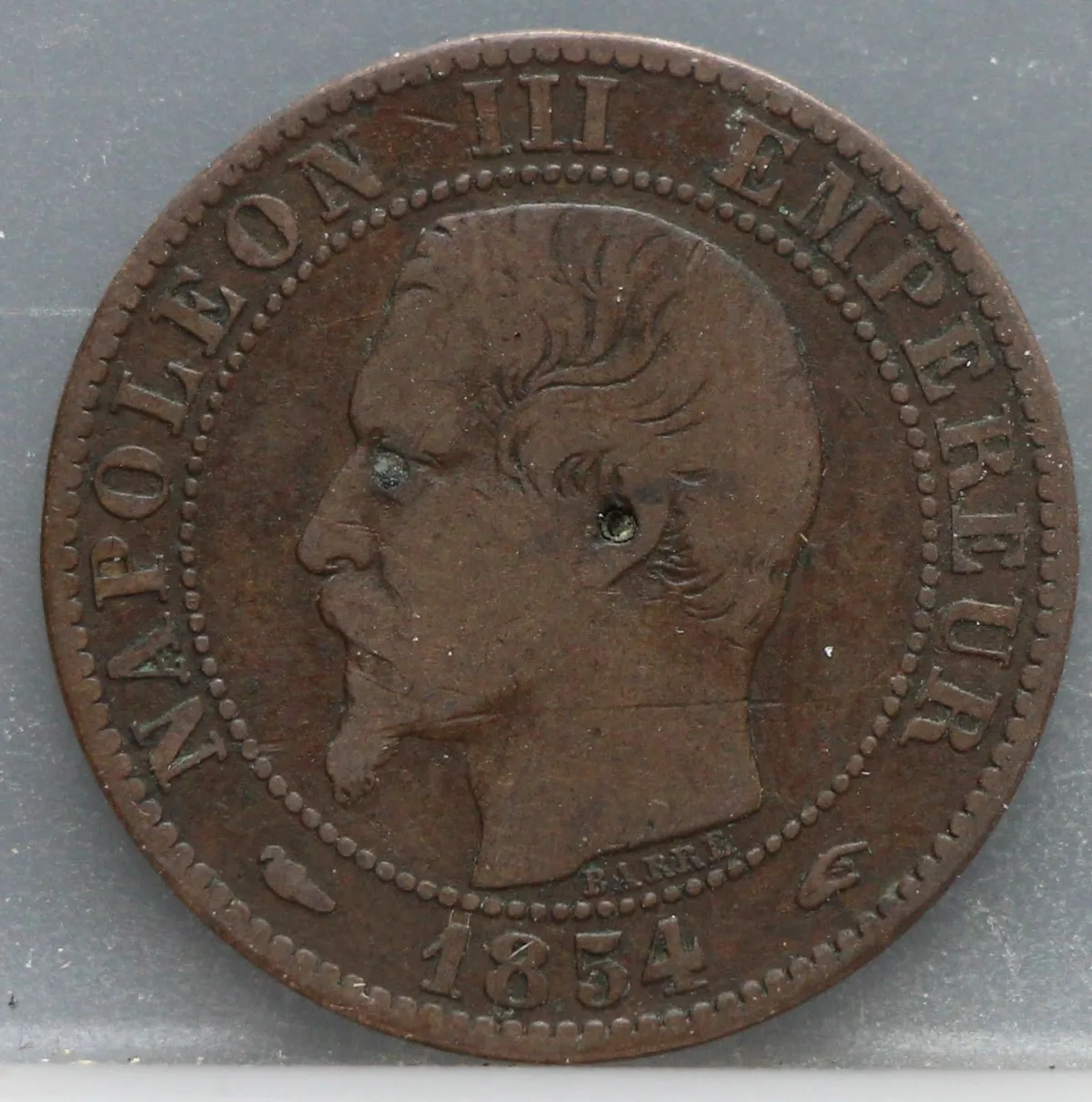 5 Centimes 1854 Frankrijk voorzijde