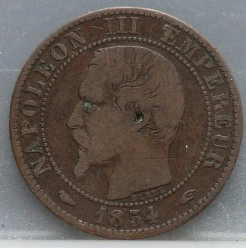 5 Centimes 1854 Frankrijk