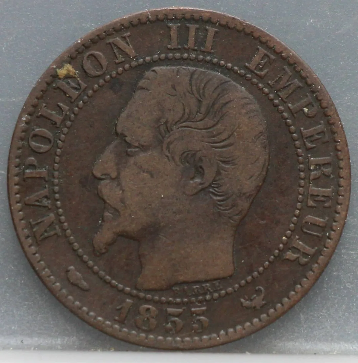 5 Centimes 1855 (W) Frankrijk voorzijde