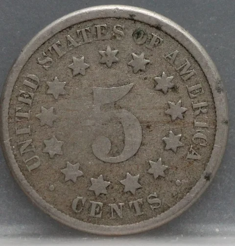 5 Cents 1869 USA – Shield Nickel